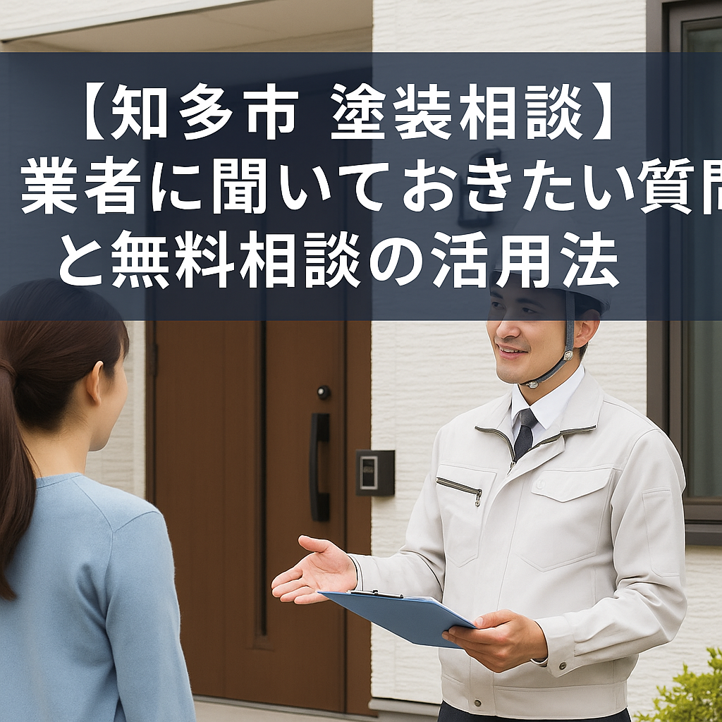 知多市で塗装業者に相談するお客様と担当者が無料相談を行っている様子