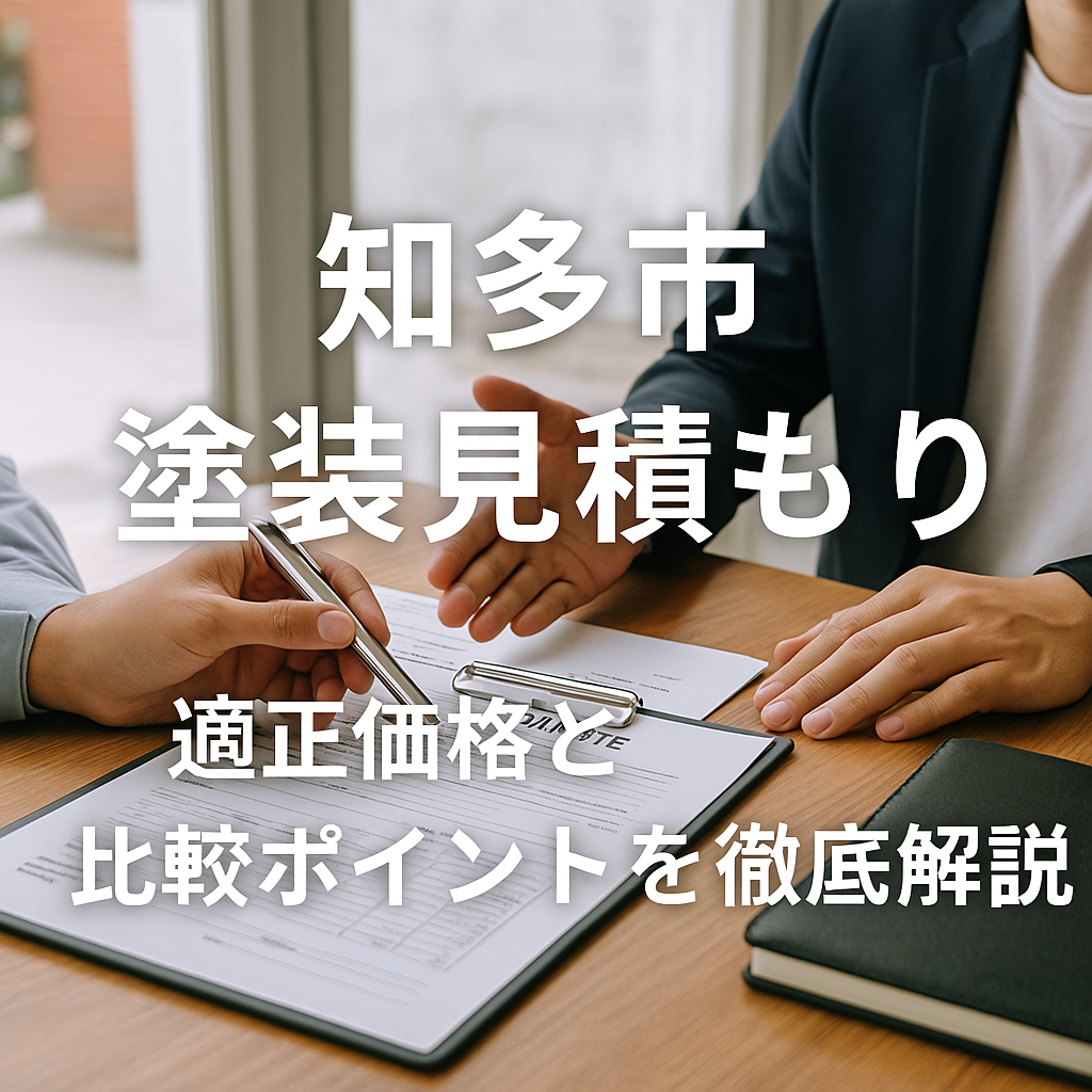 知多市で外壁や屋根塗装の見積もりを比較して適正価格を確認する様子